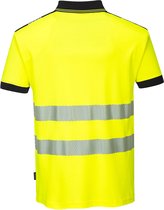 Portwest T180 - Polo Hi-Vis Vision - Jaune / Noir - Taille R S