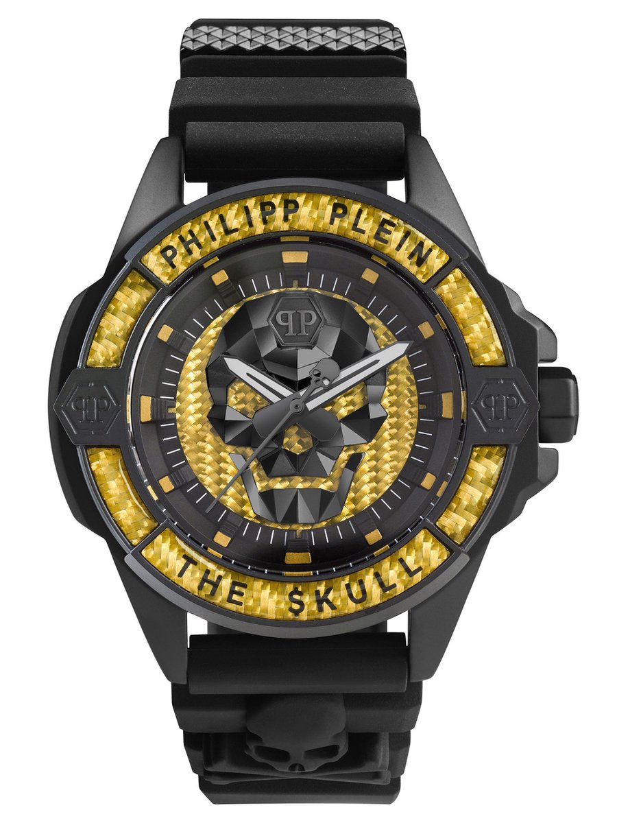 Philipp Plein - Heren Horloge The Skull - Zwart