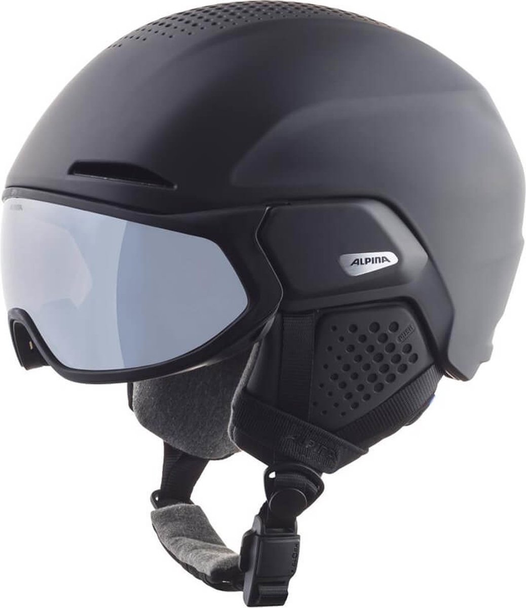Alpina Alto Q Lite Helmet Black with Quattroflex Lite Grey Mirrored Lens