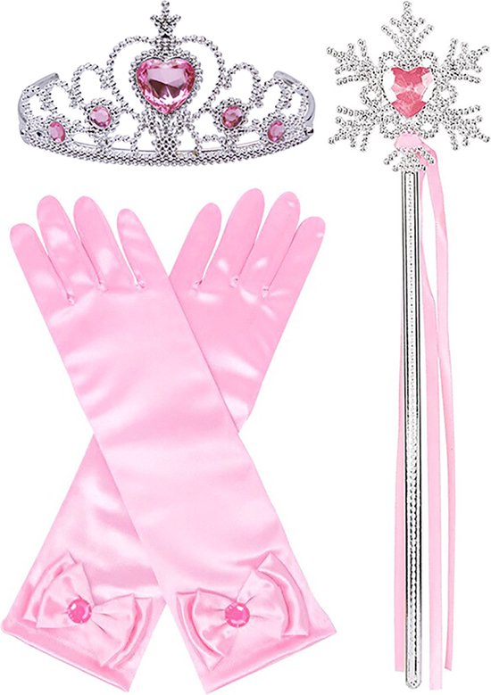 BABY born prinsessenset - Met roze tule poppenjurk, kroon
