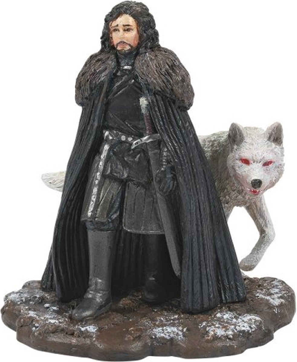Game of Thrones Jon Snow and Ghost Figurine by Dept 56