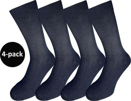 WeirdoSox unisex sokken - 4-pack - Zwart - Maat 39-42