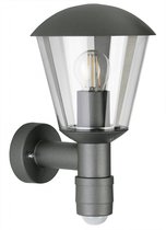 Buiten wandlamp antraciet - bewegingsmelder - aluminium