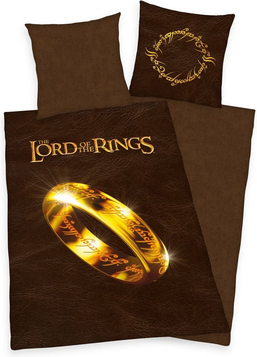 Lord of the Rings Dekbedovertrek- 140x200- dubbelzijdig- Katoen- met ritssluiting
