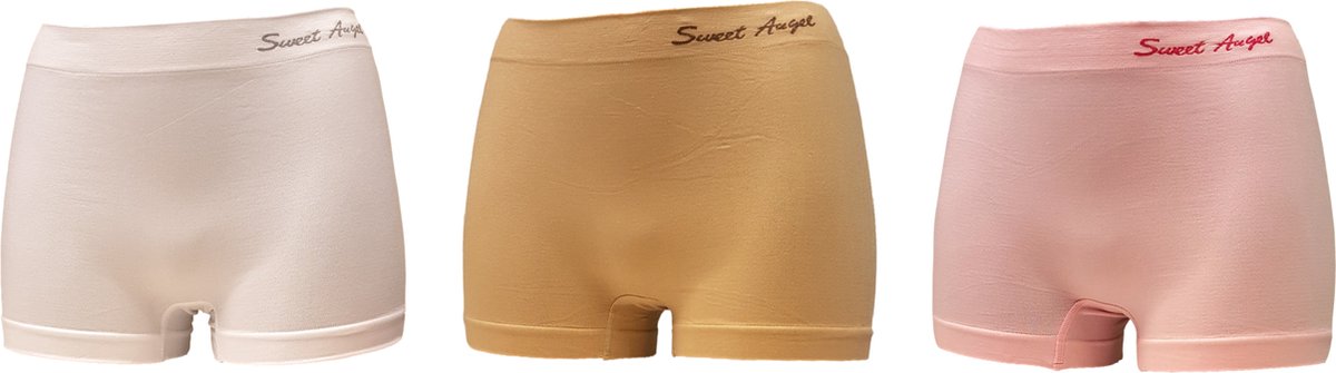 Sweet Angel Hoge Dames Boxershorts Maat L/XL 3 Pack Assorti Kleuren