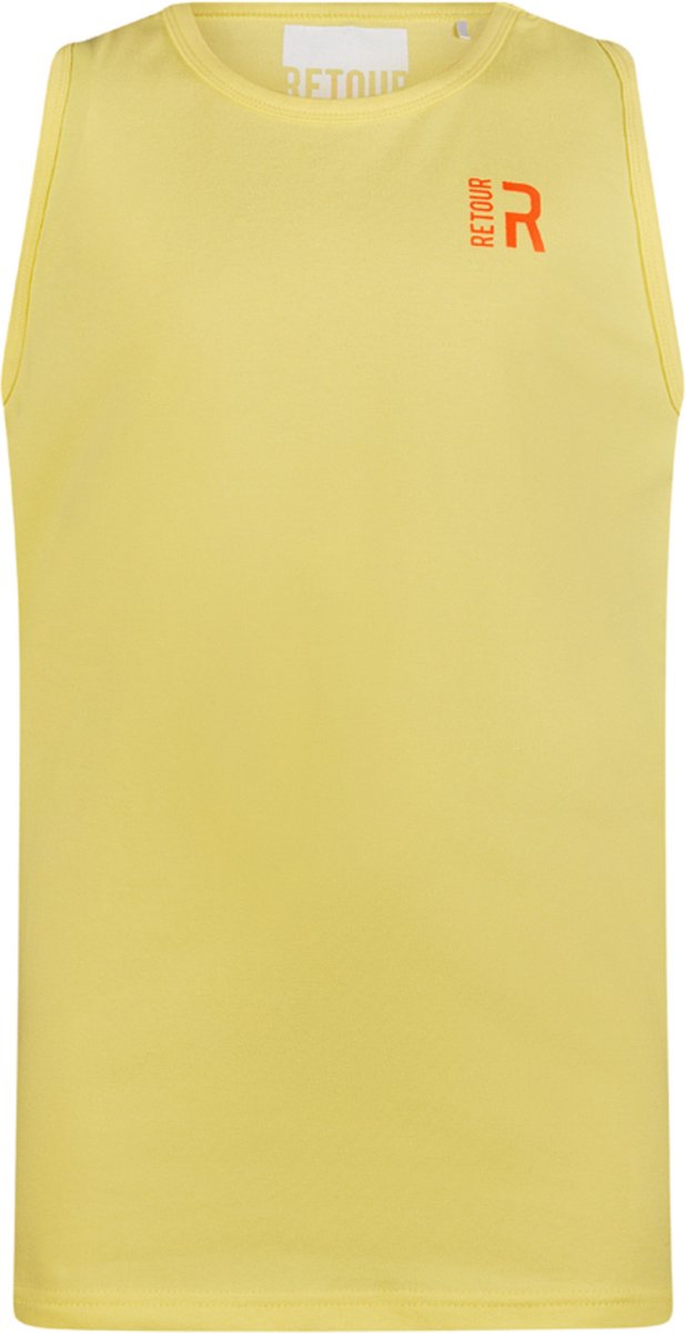 Retour jongens tank top Mika Light Yellow 170/176
