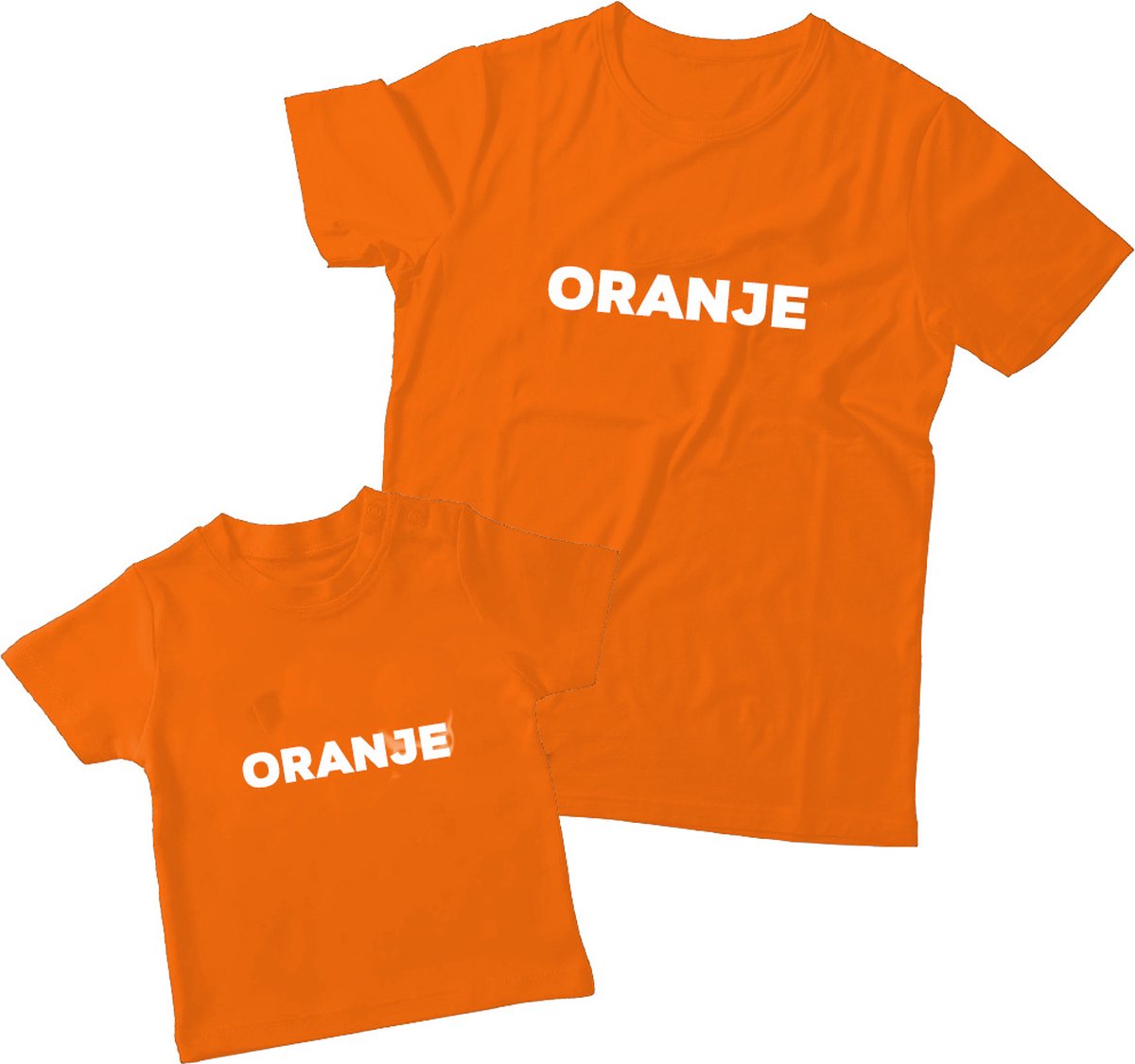 Goedkoopste Matching oranje shirts Vader & Kind Oranje | Maat M 92 | shirts voor vader en kind | WK / EK, Koningsdag, Nederland