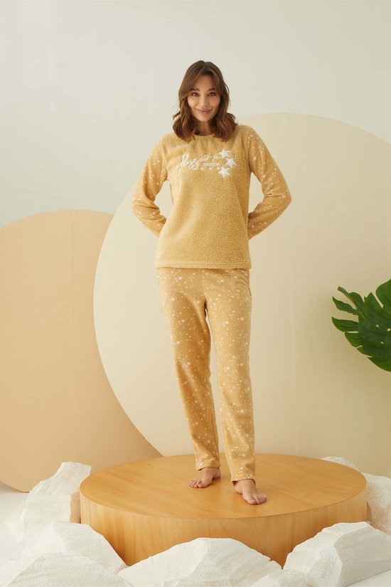 Arcan | Dames Fleece Pyjama Set | Lange Mouwen | |