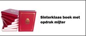 Sinterklaas boek met opdruk mijter met 350 pagina's - 5 December Sint en Piet Thema feest Sint-Nicolaas