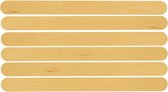 Henbrandt Knutselstokjes houtjes - 50x - houten ijsstokjes - naturel kleur - 11 cm - kinderen en volwassenen