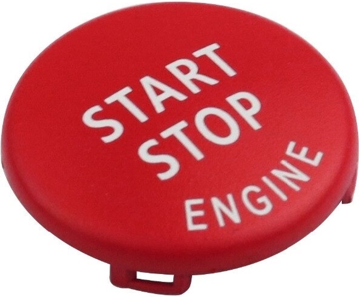 Bouton start-stop rouge adapté au démarrage du moteur BMW Série E