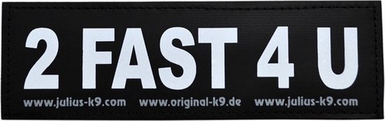 Foto: Julius k9 label 2 fast 4 u 50mm x 160mm 