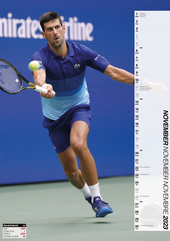 Tennis Kalender 2023 | bol.com