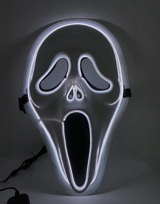 Scream Masker - LED Ghostface - Halloween Masker - Enge Masker - Halloween  Masker voor... | bol.com