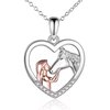 foto van Ketting Meisje met Paard   | 45 cm tot 50 cm | Sparkolia | Kinder ketting