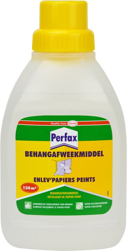 Perfax Behangafweek 500ML | Behang afweek afweekmiddel verwijderaar| 75M Behang verwijderaar - Perfax