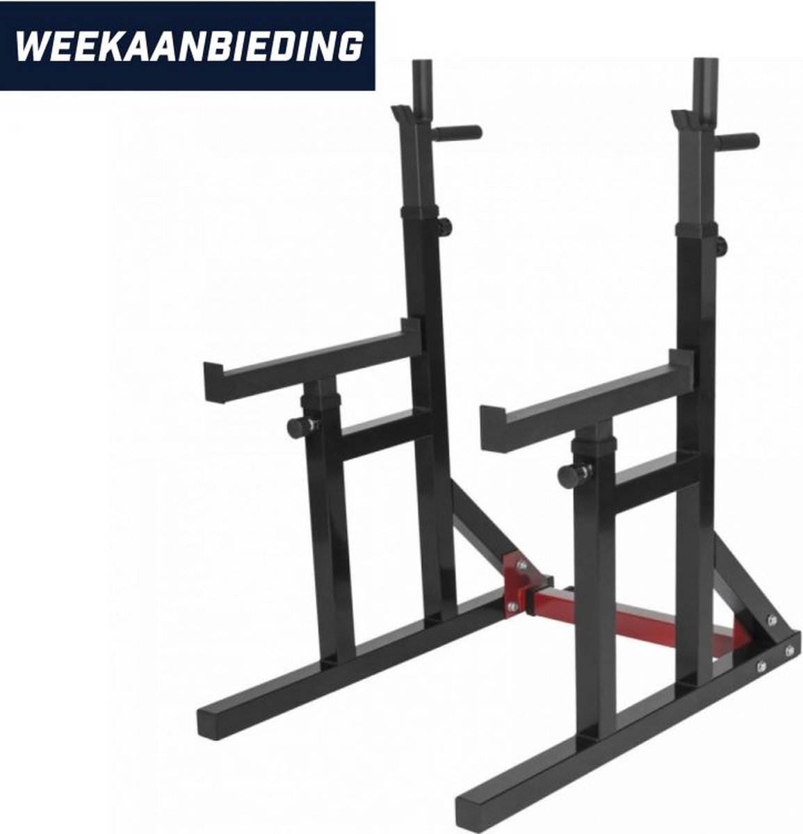 GORILLA SPORTS Step Fitness Réglable Multifonction - Banc Plat Et Stepper Jusqu'à 200 Kg