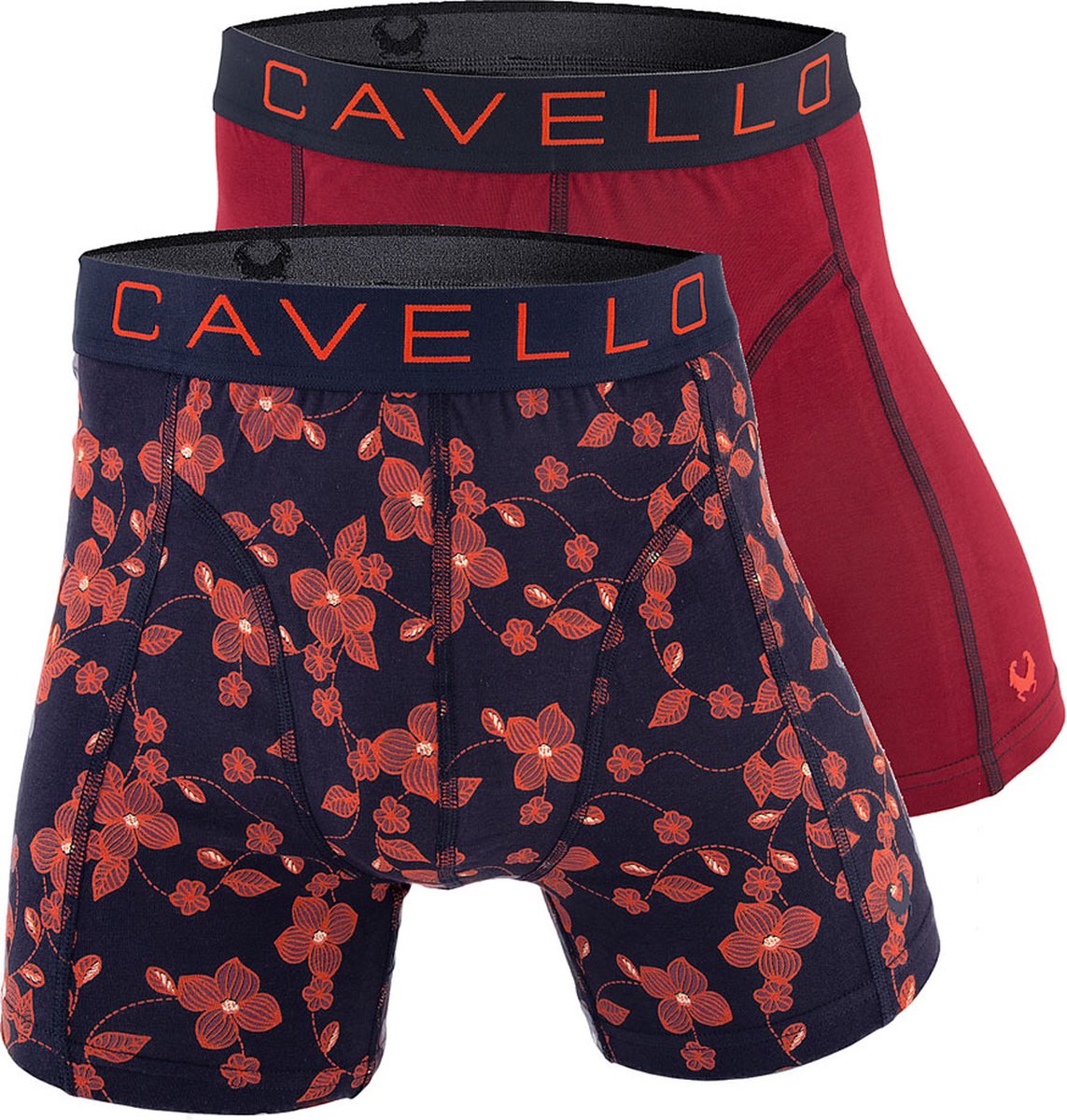 Cavello Boxershorts 2-pack Bordeaux