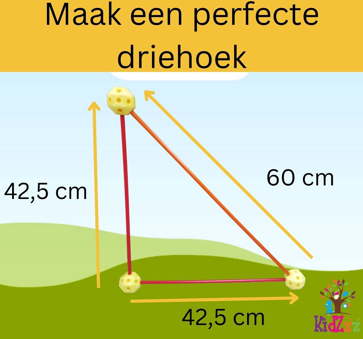 KidZzz® Gigafort XXL Uitbreidingsset - Bouw nóg grotere forten- Uitbreiding - Upgrade - Set met Extra lange Stokken - Extra grote Draagtas - Bouwspeelgoed - Hut bouwen - Speeltent - STEM speelgoed - Constructiespeelgoed - Bouwset - 45 onderdelen — afbeelding 5
