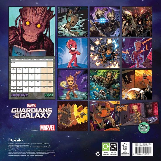 Guardians of the Galaxy Kalender 2023 bol