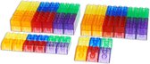 TickiT - Doorzichtig gekleurde moduleblokken (90 stuks)