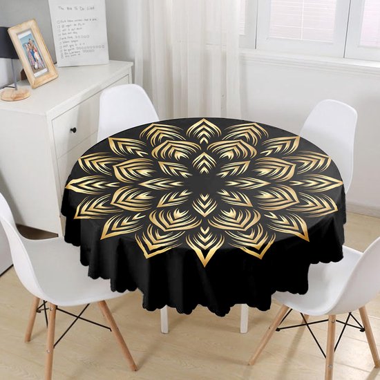 HKMNTGD Getailleerd rond tafelkleed met elastiek 130 cm (51 in), met kikkerprint, rond tafelkleed, buiten patio tafel, rond tafelkleed gemonteerd HKMNTGD Getailleerd rond tafelkleed met elastiek 130 cm (51 in), met kikkerprint, rond tafelkleed, buiten patio tafel, rond tafelkleed gemonteerd