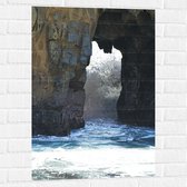 WallClassics - Muursticker - Pont dans Water - 60x90 cm Photo sur Muursticker