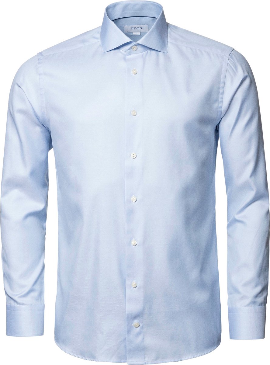 Eton Heren Contemporary Fit Overhemd Blauw maat 45