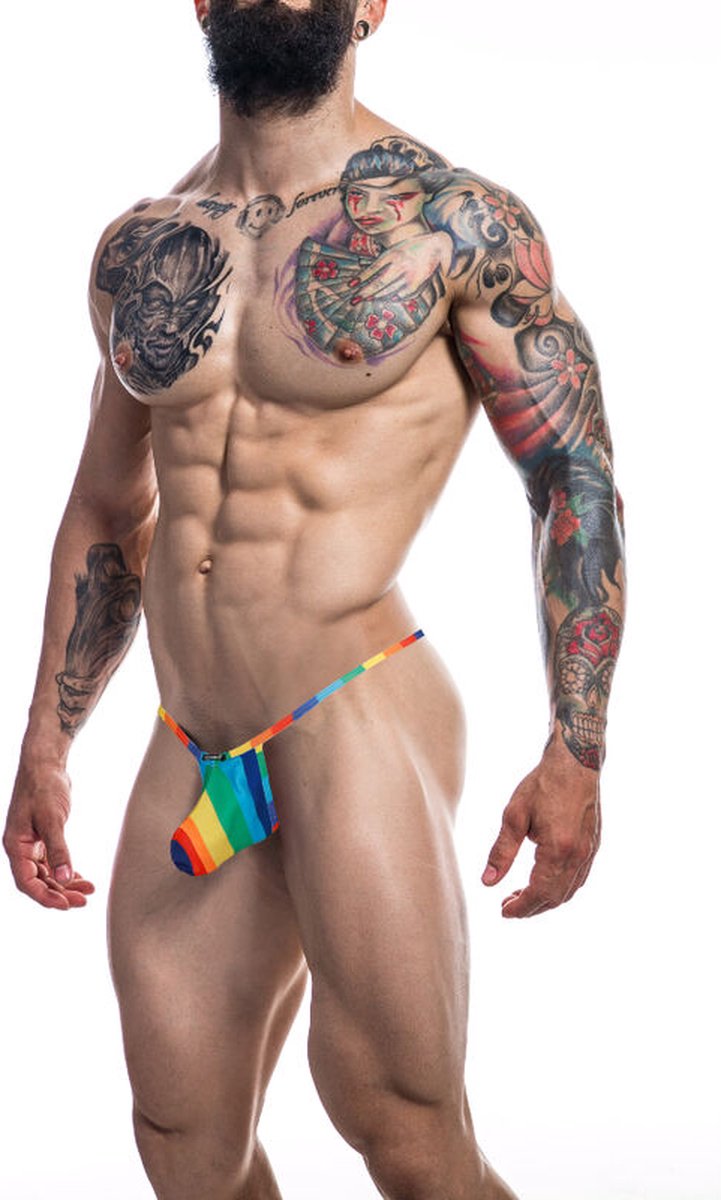 Goedkoopste CUT4MEN STRING and THONG | Cut4men - Loopstring Pouch Rainbow S/m