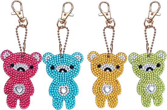 CAYUDEN Diamond Painting Set van 15 doe-het-zelf hangers, sleutelhangers, ornamenten, 5D, zeemeermin, edelsteen, voor kinderen van 8-12 jaar