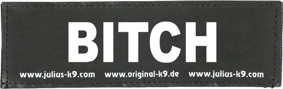 Julius-K9 label - Bitch (50mm x 160mm)