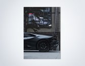 Lamborghini Huracan Achterkant Zwart Poster - Autoposter | Decoratie Slaapkamer | Kantoor