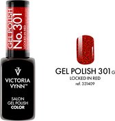 Victoria Vynn – Salon Gelpolish 301 Locked in Red (rood) - rode glitter gel polish - gellak - glitters - nagels - nagelverzorging - nagelstyliste - uv / led - nagelstylist - callance