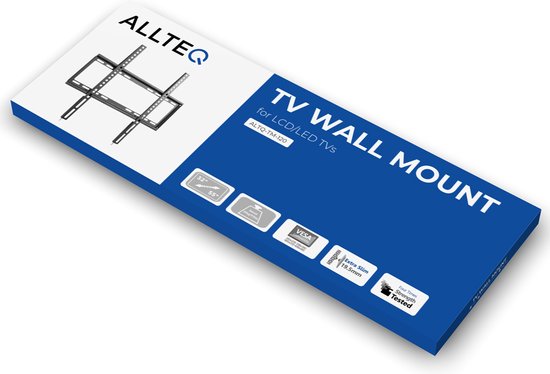 Platte TV beugel - VESA 200/300/200/400 - Max. gewicht: 35kg - 32 t/m 55 inch - Allteq - Allteq