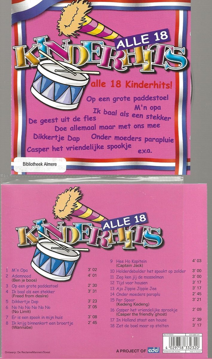ALLE 18 KINDERHITS - CD ALBUM