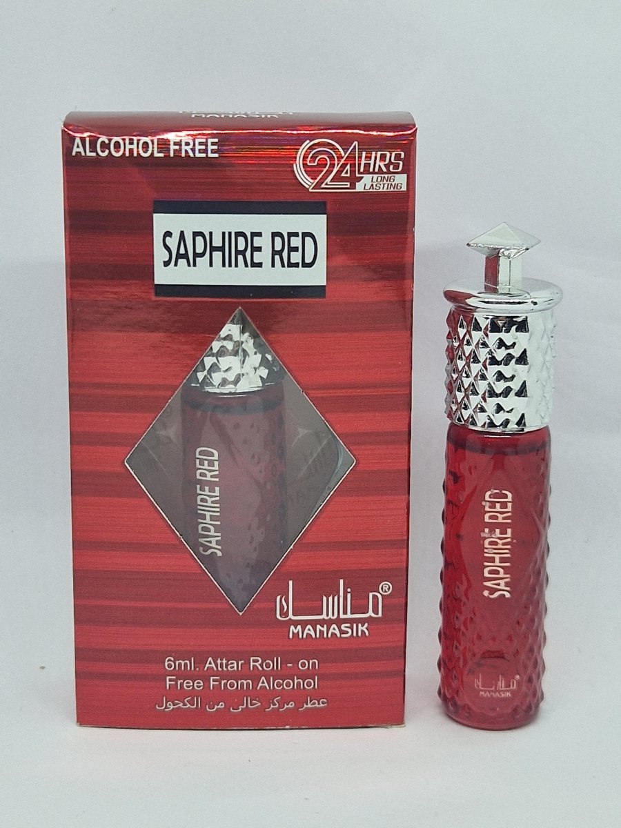 Saphire Red - 6ml roll on - Manasik - Alcohol Free