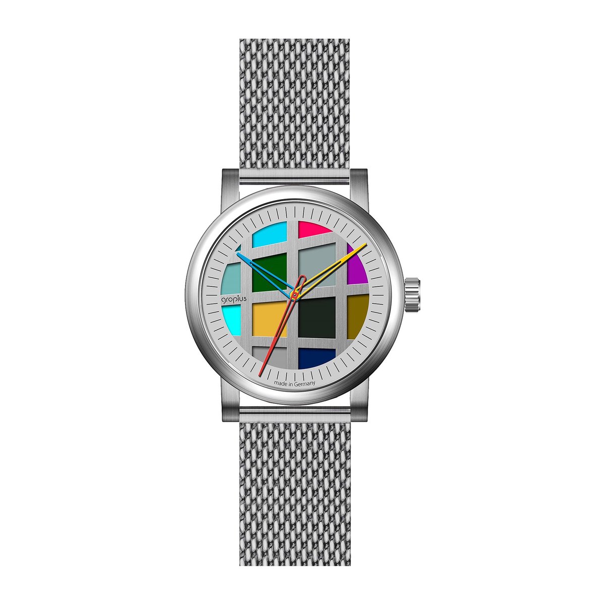 Walter Gropius Unisex-Uhren Analog Automatik One Size Silber 32023288