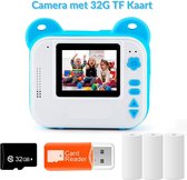 Bol.com ReTrend Instant Digitale Kindercamera - Kan Video's maken - Blauw - 2 Inch - 1080P HD aanbieding