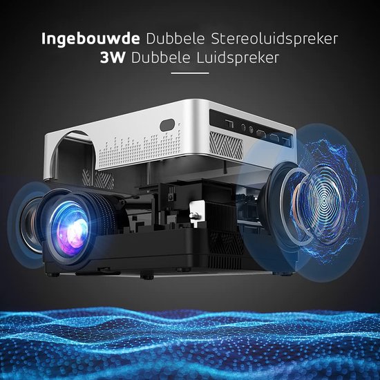 UpLiving® Thuisbioscoop set | Behuizing Zwart en 171cm Breed | 72 inch 16:9 | UpLiving™ LCD Mini Beamer met WiFi | UpLiving™ Beamerbeugel | UpLiving™ handmatig projectiescherm | Surround set Home Cinema | Projector | Mini beamer | Filmpakket