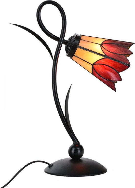 Art Deco Trade - Tiffany Tafellamp Lovely Fleur de Vanneau "Kievitsbloem"