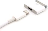 Adapter voor apple lightning naar 30 pin opladen en data  overdracht iphone 4/4s ipad  ipod nano touch