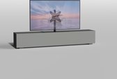 Cavus Meuble TV XL Solid 60B Trendy Zwart Steel - Pied TV Rotatif Premium - Convient pour TV 50- 75 Pouces - VESA 300x300X