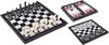 Afbeelding van het spelletje 3-in-1 magneetspel - Natural Games - dammen -schaken- Backgammon - Reisspel