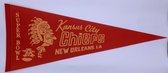 USArticlesEU - Kansas City Chiefs - KC Chiefs - Patrick Mahomes - Vintage super bowl logo - NFL - Vaantje - American Football - Sportvaantje - Pennant - Wimpel - Vlag - 31 x 72 cm