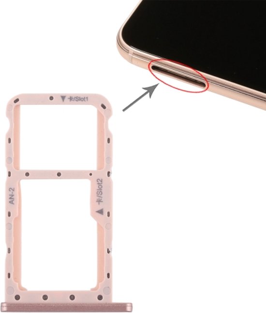 Beïnvloeden Aan de overkant Wauw SIM-kaartvak + SIM-kaartvak / Micro SD-kaart voor Huawei P20 Lite / Nova 3e  (roze) | bol.com