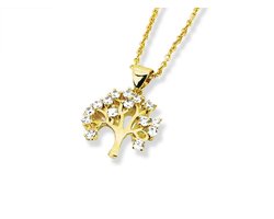 Amanto Ketting Erya - 316L Staal - Levensboom - ∅17mm - 50cm