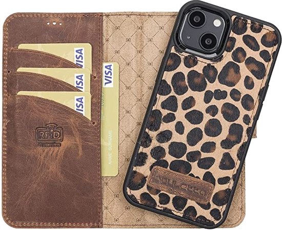 PORTER RILEY - Premium leren hoesje, compatibel met iPhone 16 Pro Max. Slanke bumperhoes, compatibel met MagSafe - Echt leren hoesje (bruin