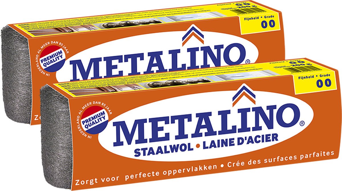 Laine d'acier Metalino 00 - pack de 2