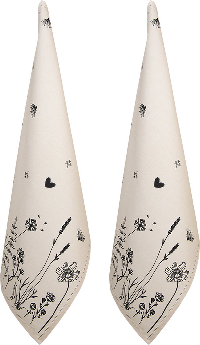 Clayre & Eef Theedoek set van 2