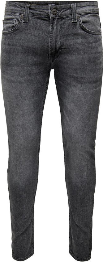 ONLY & SONS ONSLOOM slim casual broek donkerblauw